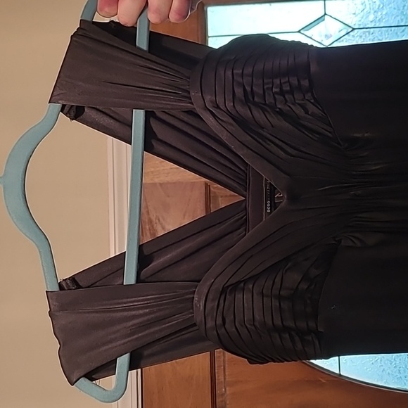 BCBGMaxazria long black gown size Medium - Picture 3 of 11